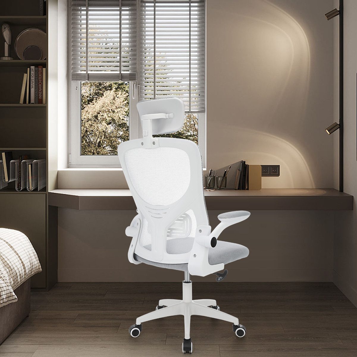 OULENBIYAR Bürostuhl Ergonomisch, Schreibtischstuhl Klappbaren Armlehnen, günstig online kaufen