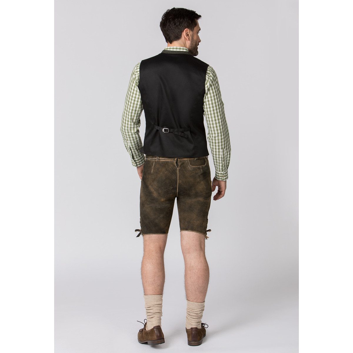 Stockerpoint Trachtenlederhose Edgar Herren (1-tlg) Trachtenlederhose, Trachtenhose, Bayerische Lederhose, Oktoberfest