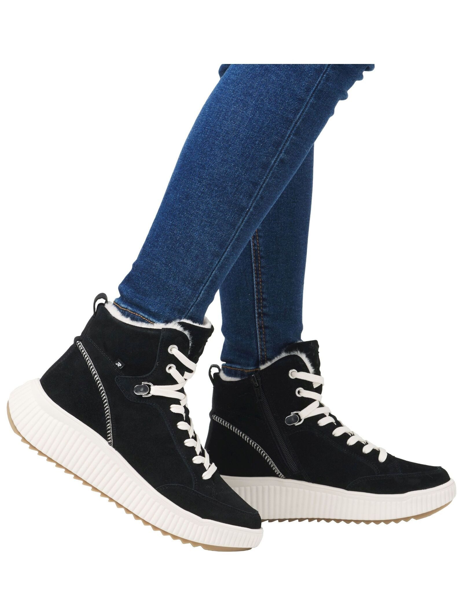 Rieker Rieker Stiefelette Leder Schnürstiefelette