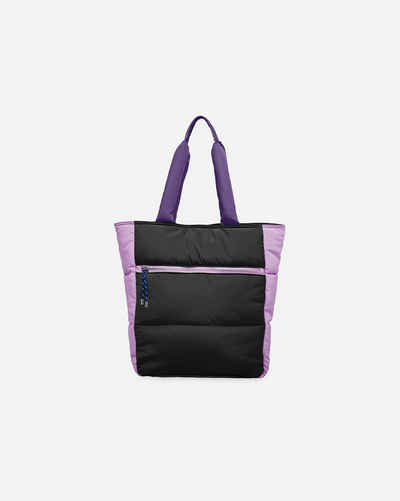 Becksöndergaard Shopper Relon Emery Tote Bag - Schultertasche Damen mit Magnetverschluss, aus recycltem Polyester in Ebony/Schwarz 32x38x12 cm