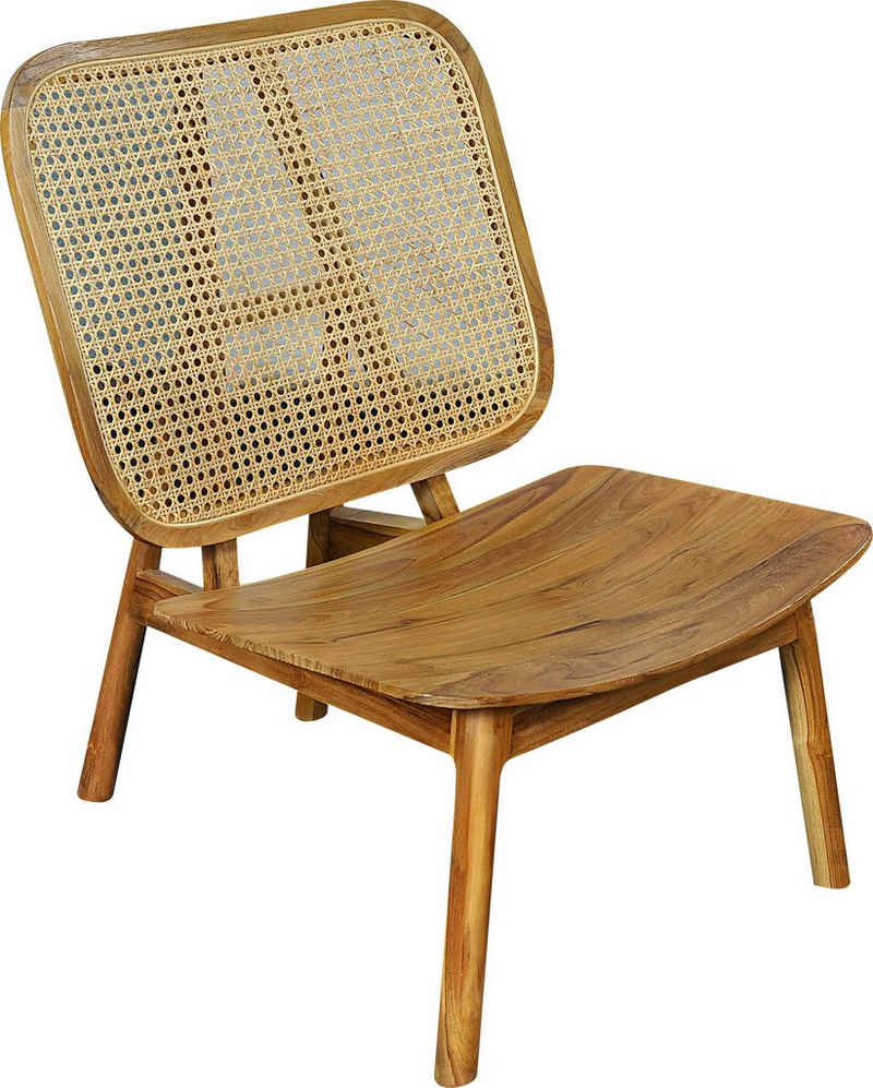 SIT Rattanstuhl, mit Wiener Geflecht, moderner Lounge chair für alle Räume geeignet