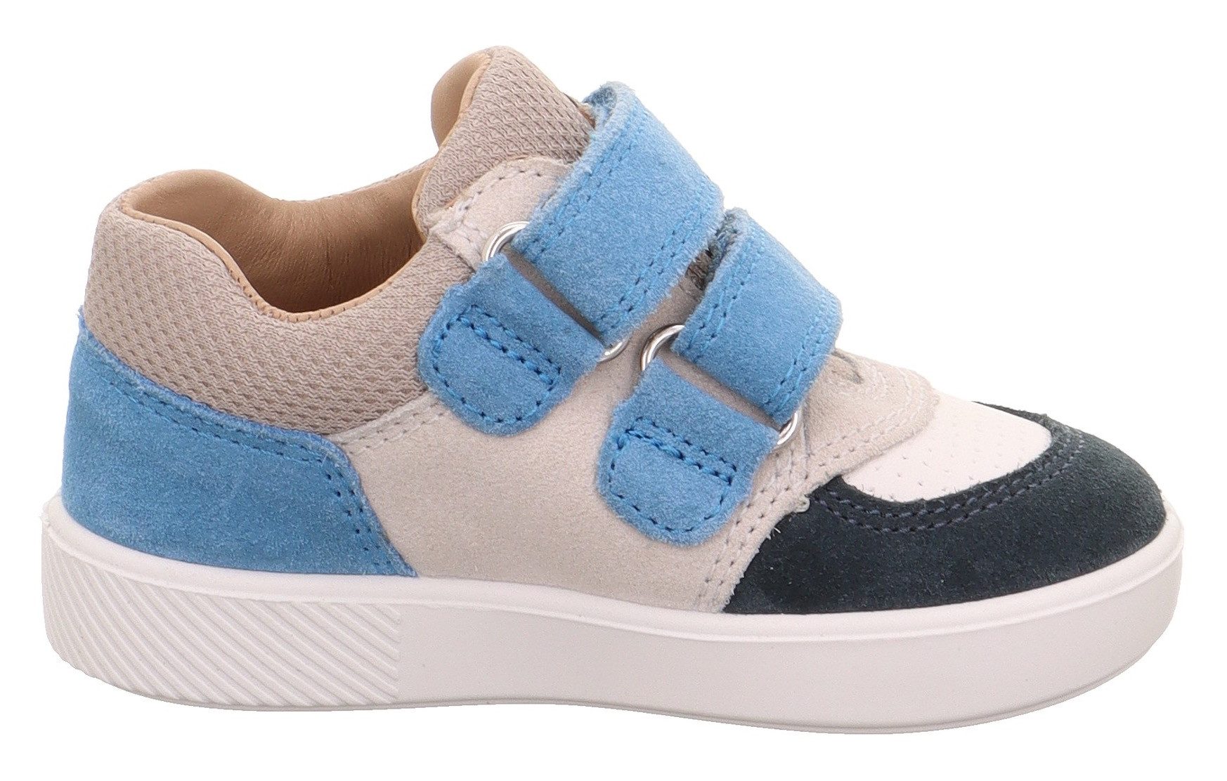 Superfit SUPIES WMS: mittel Klettschuh Sneaker, Freizeitschuh im Retro Look, Größenschablone zum Download