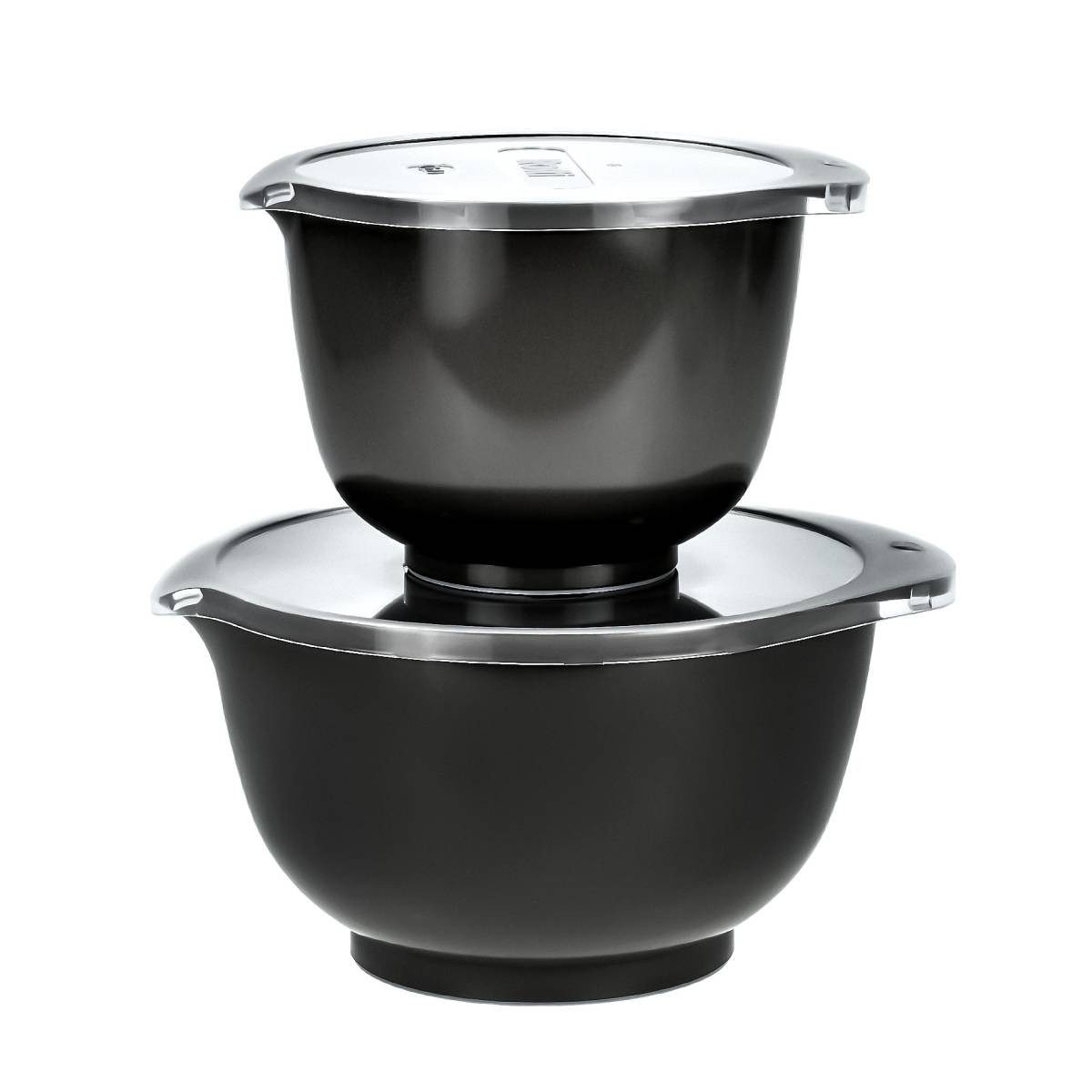 ROSTI Rührschüssel "Margrethe New" 1,5 und 3 Liter Set mit Крышки, Kunststoff, (Spar-Set, 2-tlg), spülmaschinenfest, auch für Mikrowelle und Gefrierschrank