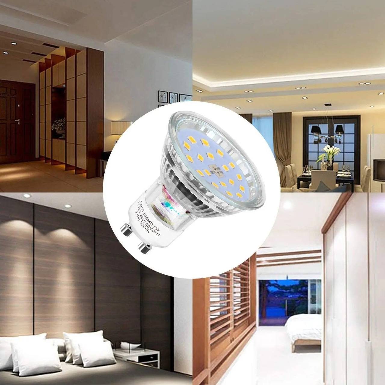 Diyarts LED Deckenspots, LED fest integriert, günstig online kaufen