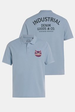 JP1880 Poloshirt Poloshirt Badge Rücken Print Piqué Halbarm