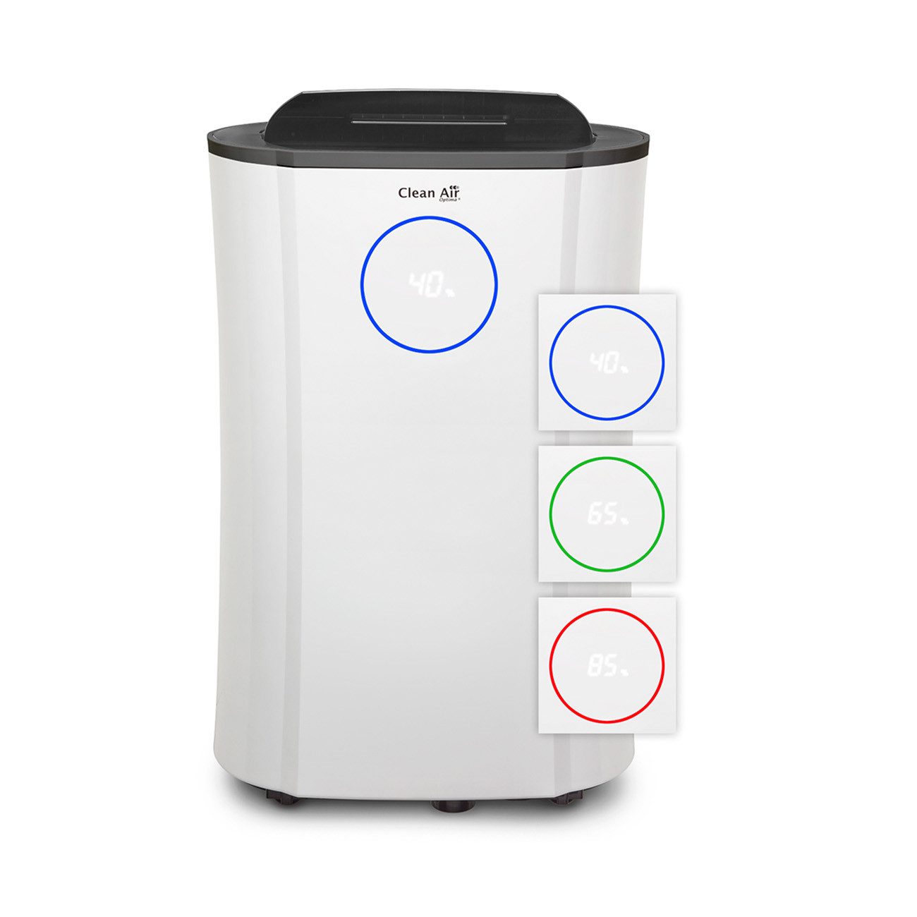 Clean Air Optima Luftentfeuchter Luftentfeuchter und Luftreiniger CA-707, für 175 m³ Räume, Entfeuchtung 20 l/Tag, Tank 4 l, Fünf Filtertechnologien für effektive Luftreinigung
