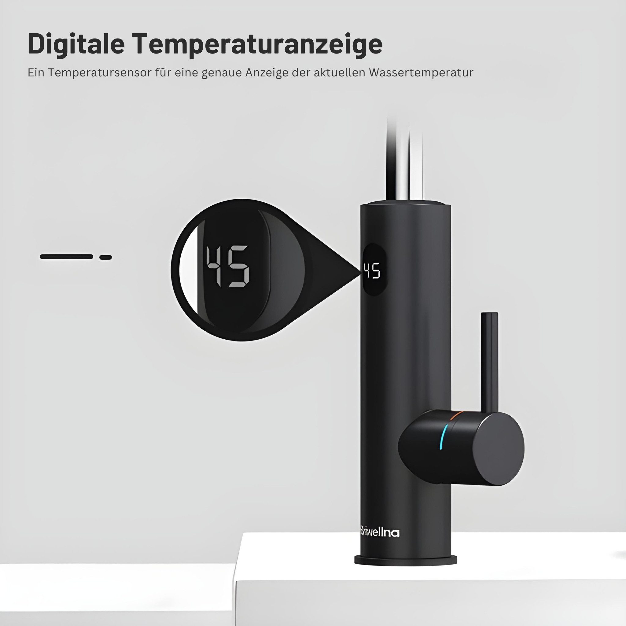 Briwellna Durchlauferhitzer Elektrischer Wasserhahn, Durchlauferhitzer Küch günstig online kaufen