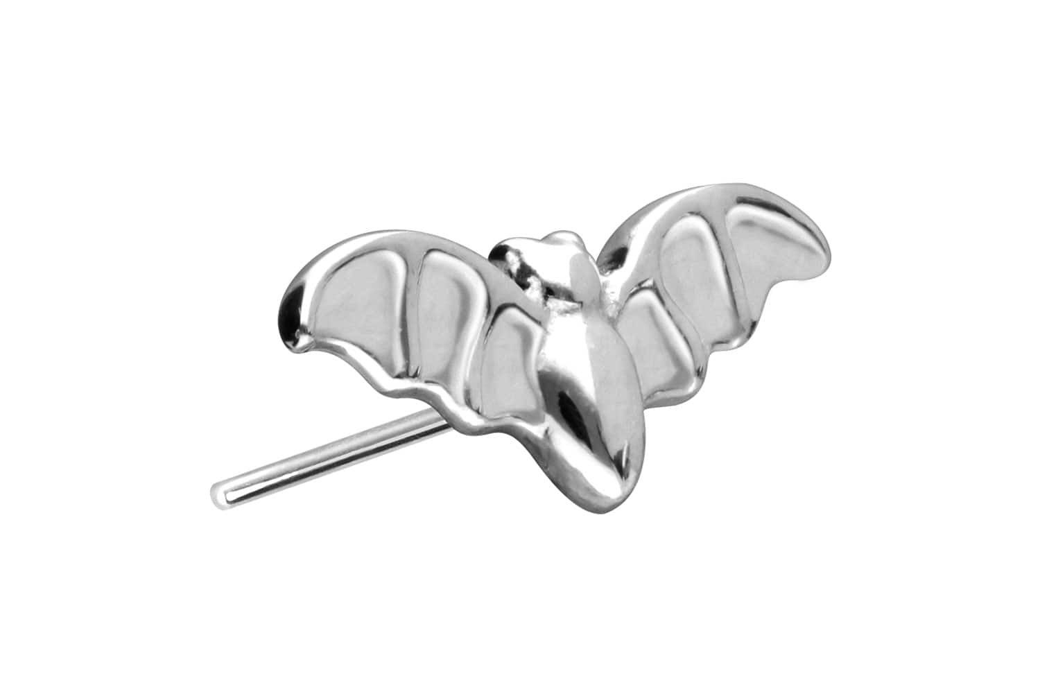 PIERCINGLINE Piercing-Set 14 Karat Gold Aufsatz mit Titan Push Pin FLEDERMAUS (Push Pins, 1-tlg)