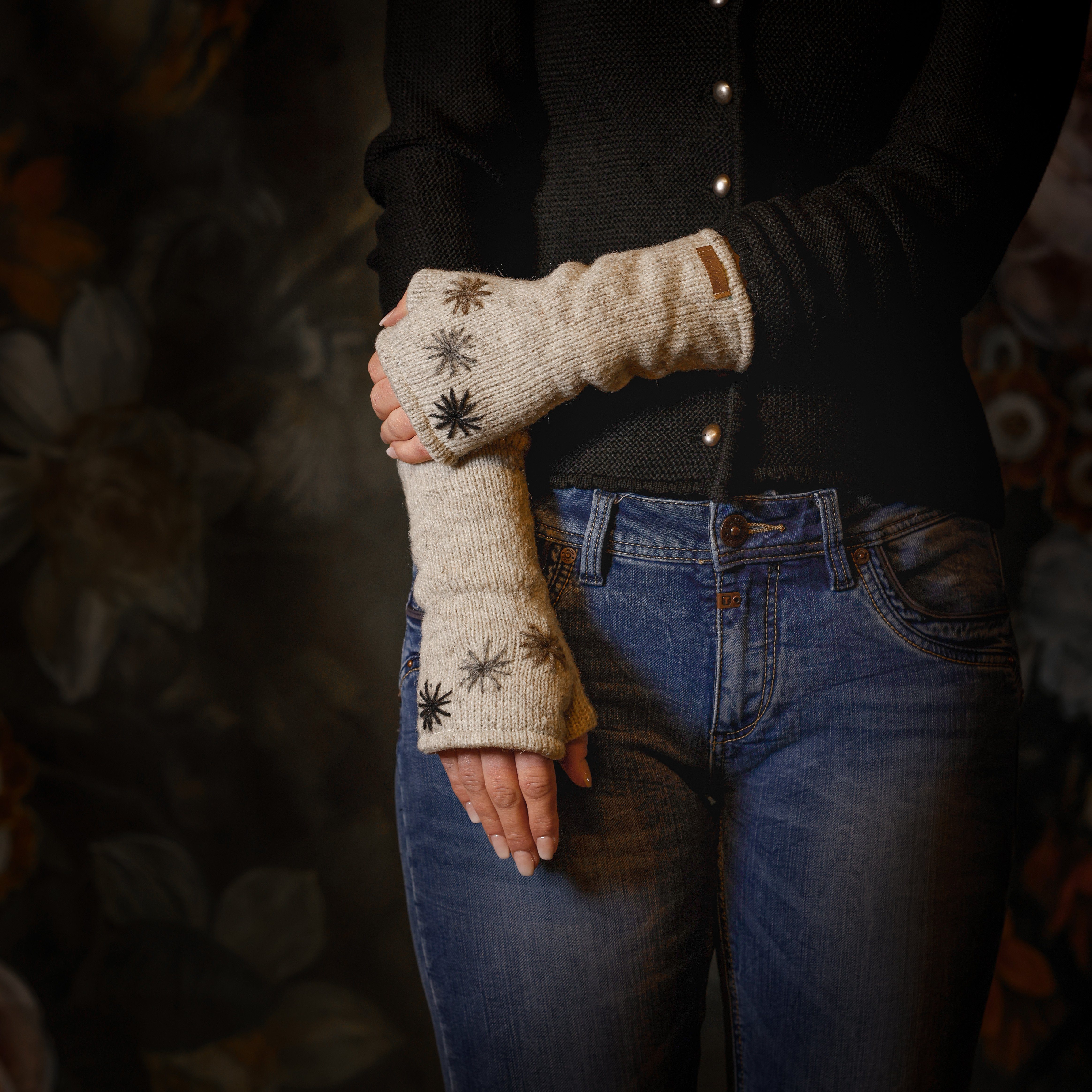 McRon Armstulpen Pulswärmer Modell Floris mit Daumen, mit hohem Schurwoll-A günstig online kaufen