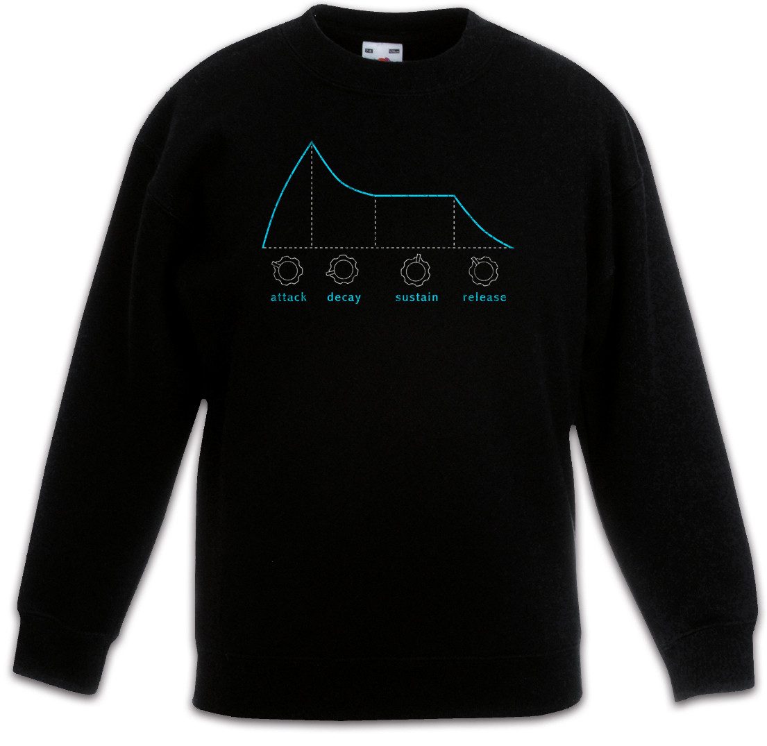 Sweatshirt Synthesizer ADSR I Kinderpullover Electro Techno Acid LFO Musik Music