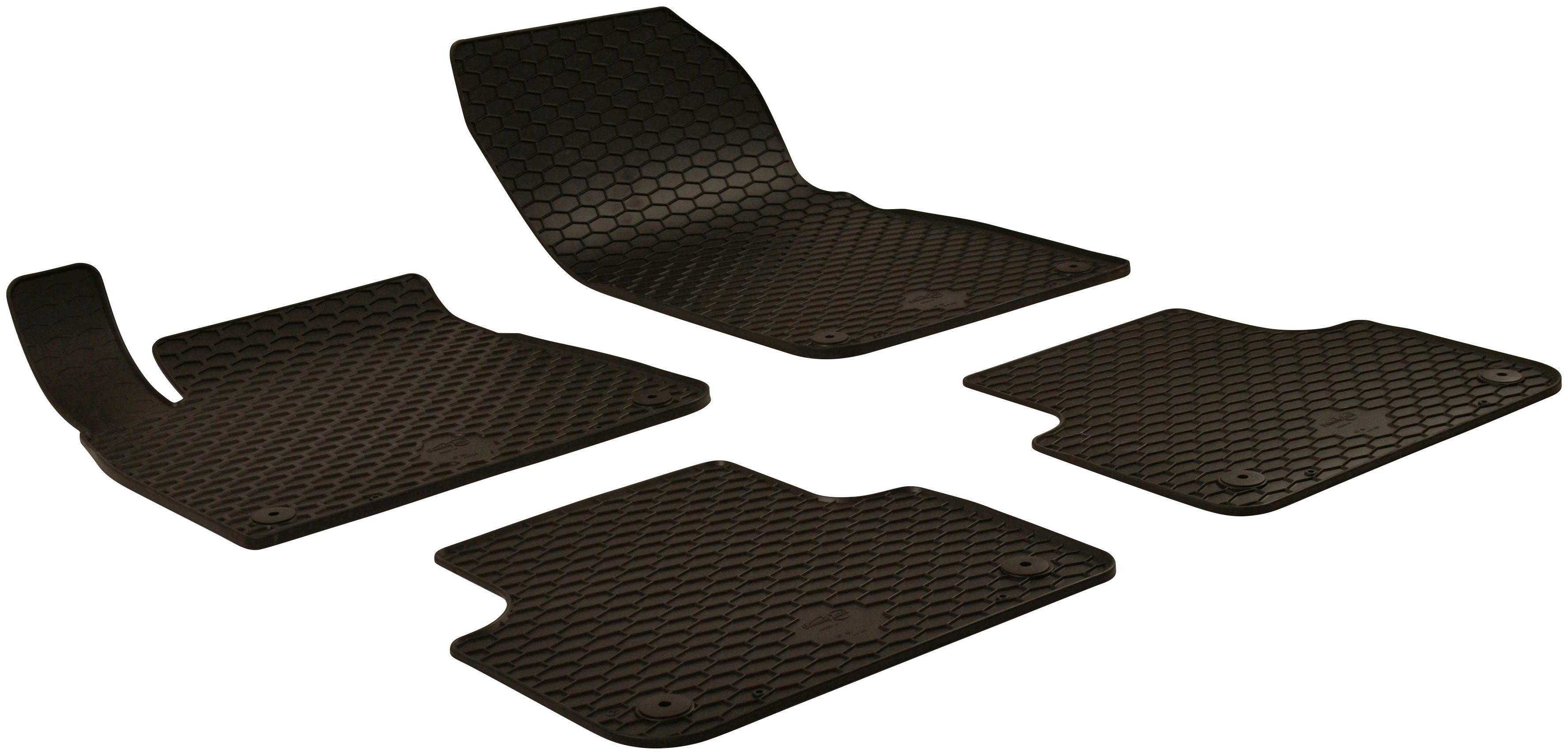 WALSER Passform-Fußmatten (4 St), für Audi Q7, Q8 Geländewagen