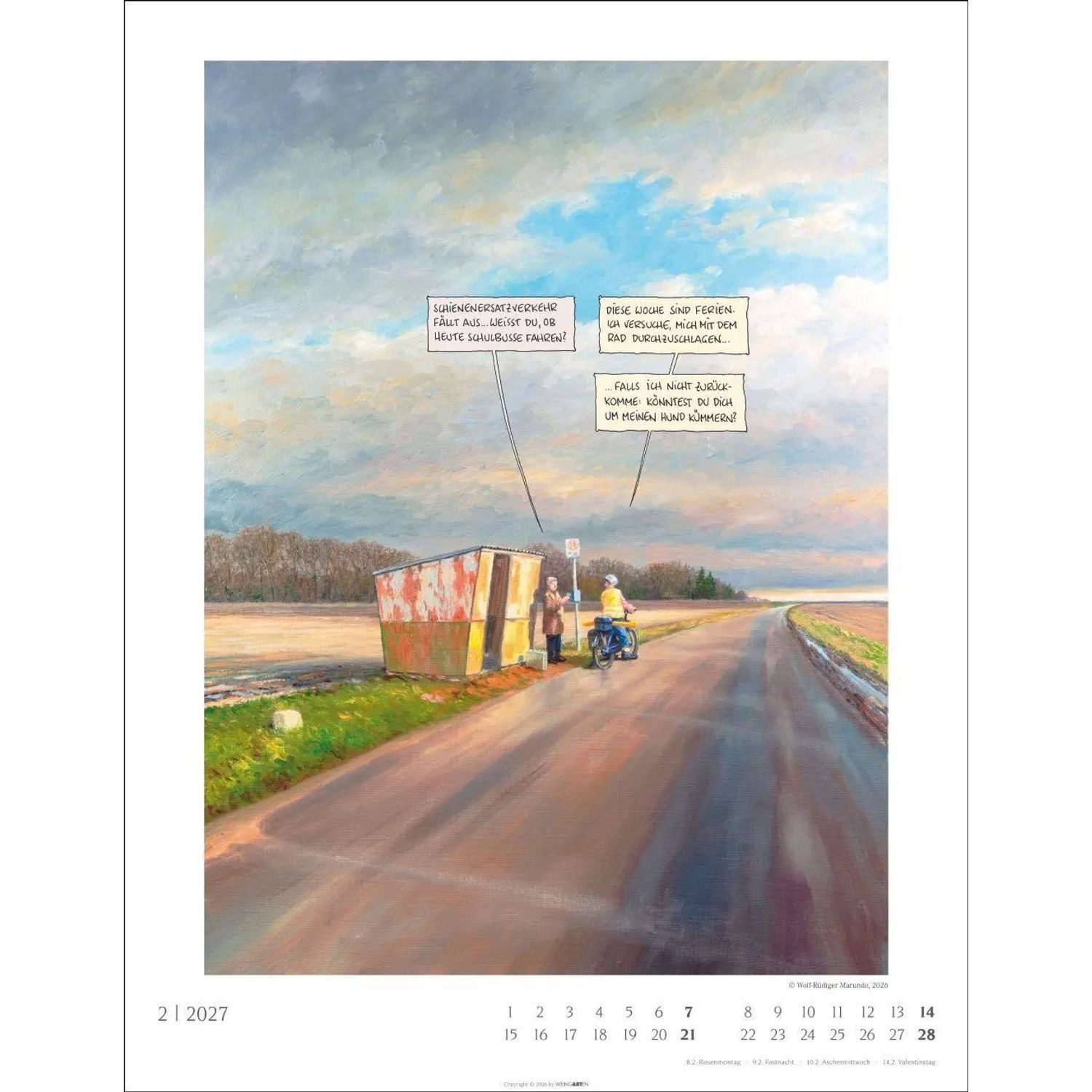 Wandkalender Marunde Kalender 2027