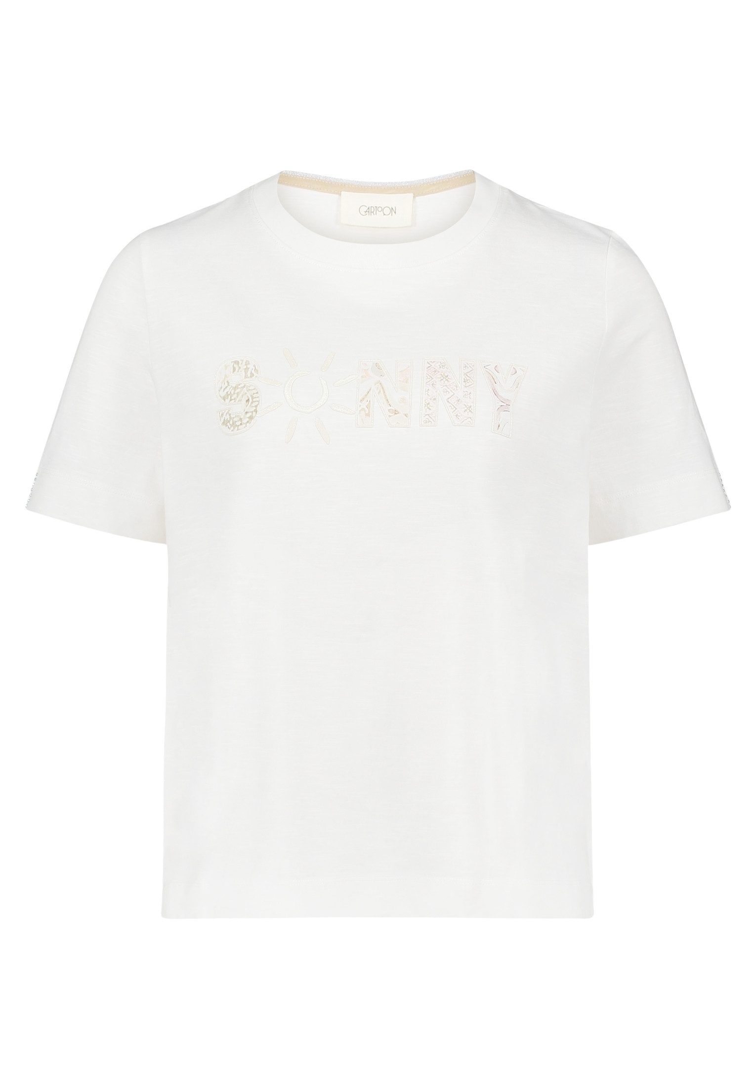 Kurzarmshirt Damen mit Rundhalsausschnitt