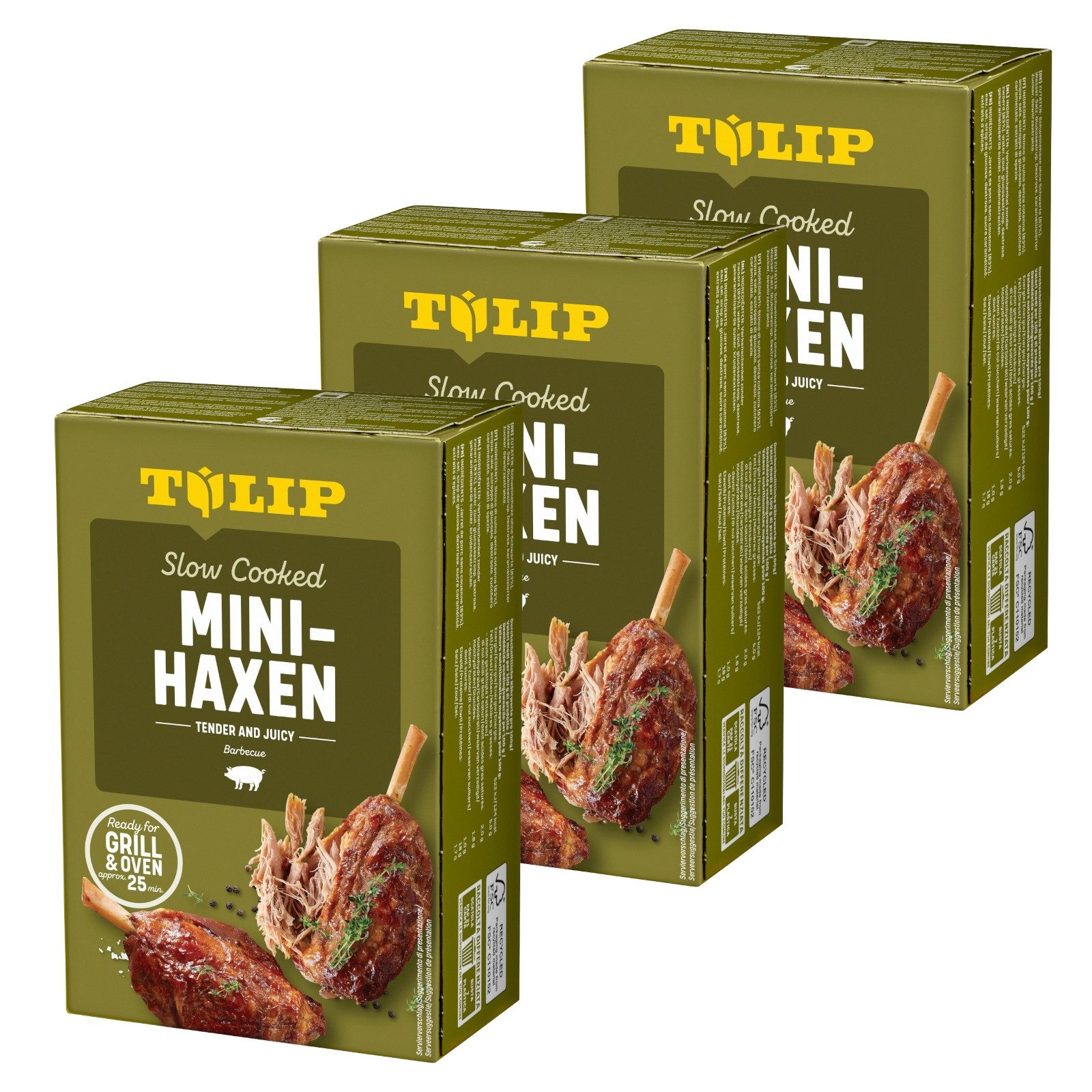 TULIP Wurstkonserve Mini-Haxe 500g Vakuumverpackt und im Backofen oder Grill zubereitet, 500 g