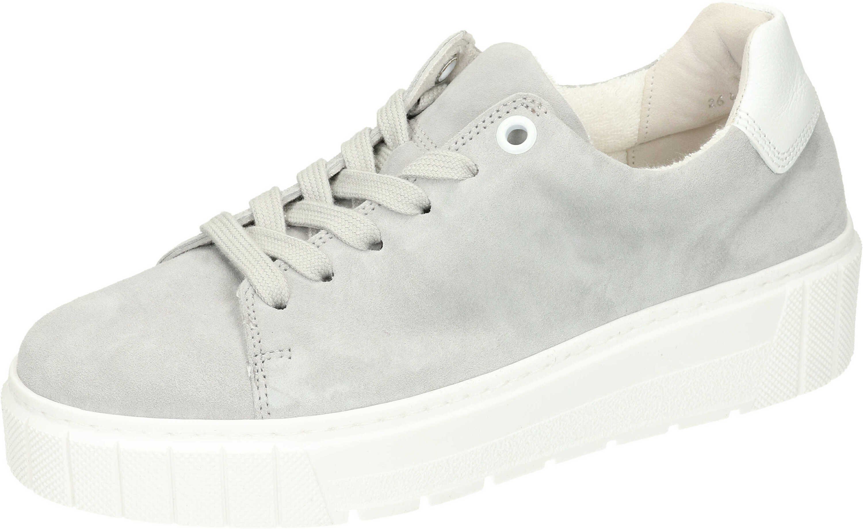 grey/weiss) Schnürschuh Schnürer Gabor aus Grau echtem Leder (light