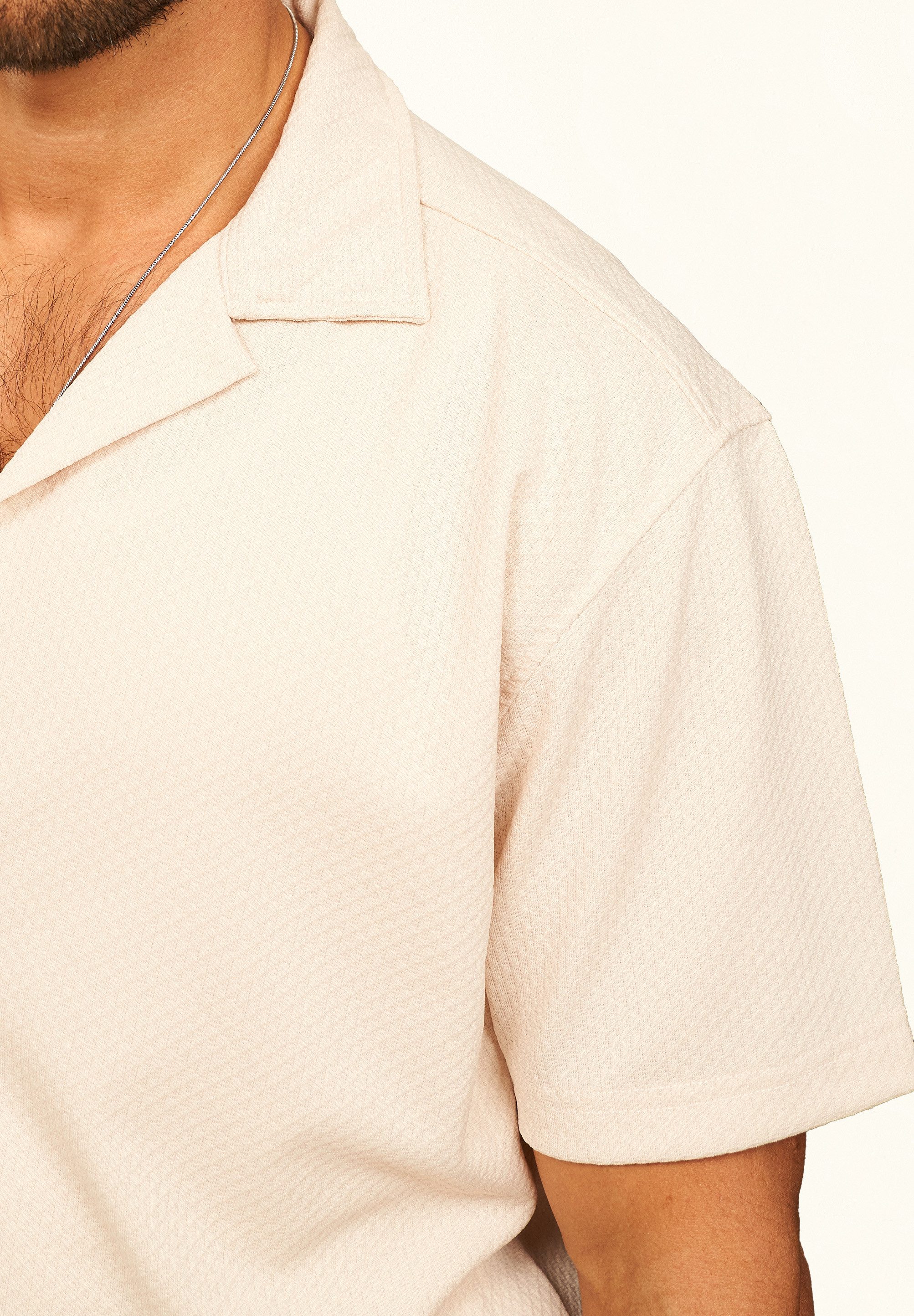 CARISMA Kurzarmhemd mit Struktur als lässiges Sommerhemd - Poloshirt für Herren Herren Polohemd T-Shirt im Regular-Fit - Strandhemd – Bild 5 von 5