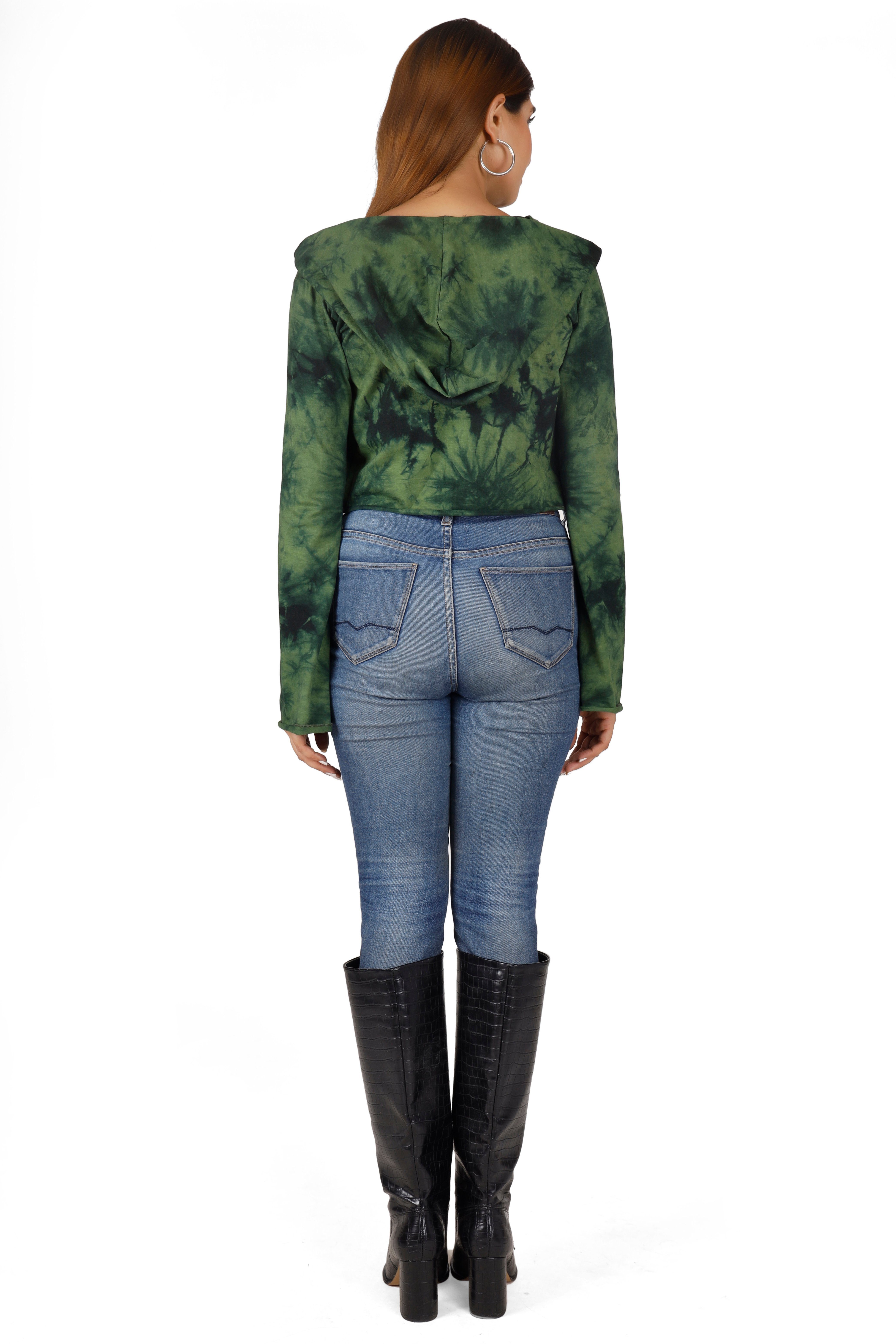 Guru-Shop Longsleeve Wickeltop, Yogatop, Langarmshirt mit.. alternative Bekleidung