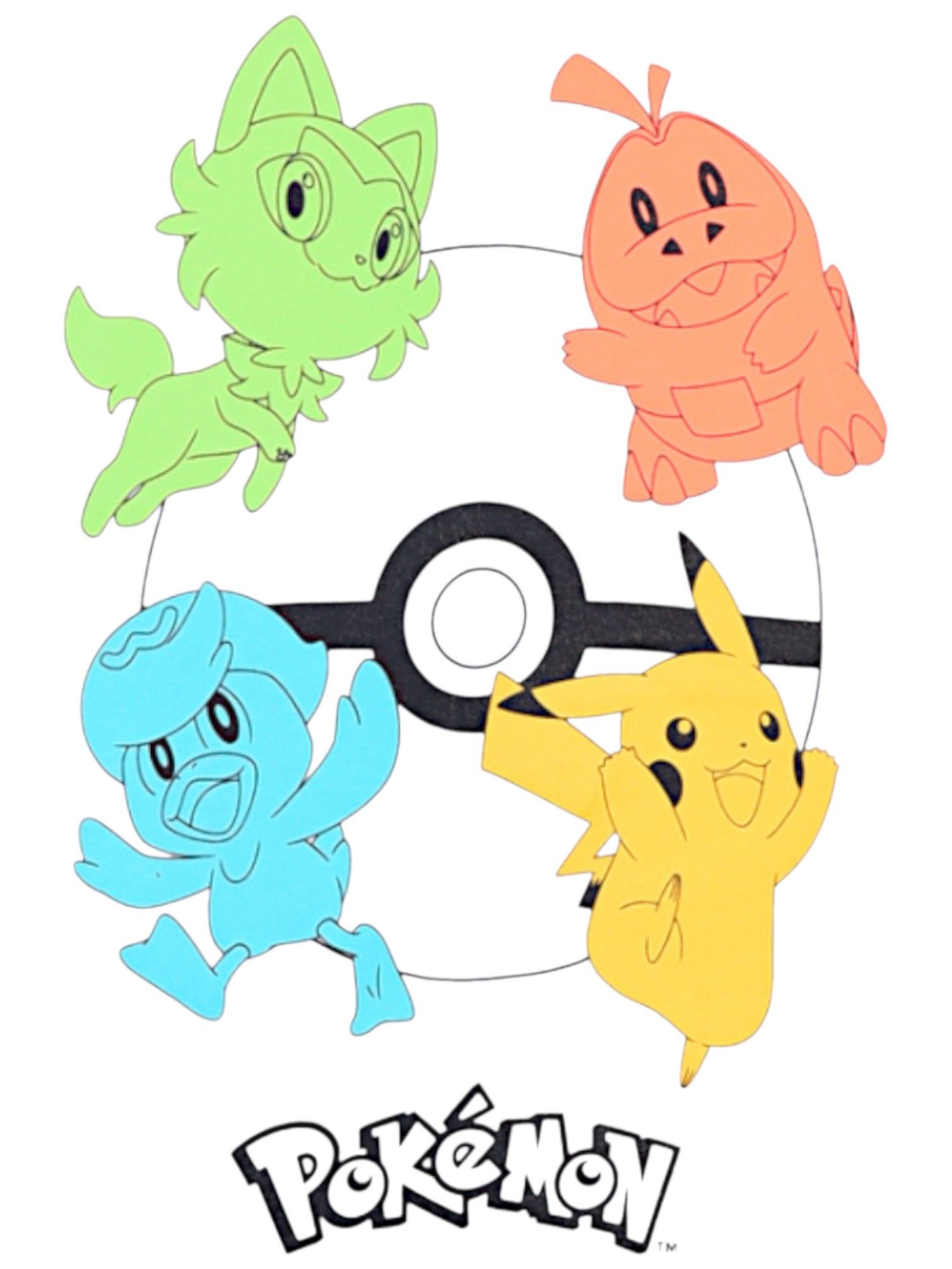 POKÉMON Langarmshirt Pikachu, Glumanda, Schiggy und Bisasam Jungen Shirt aus Baumwolle Gr. 104 - 152 cm