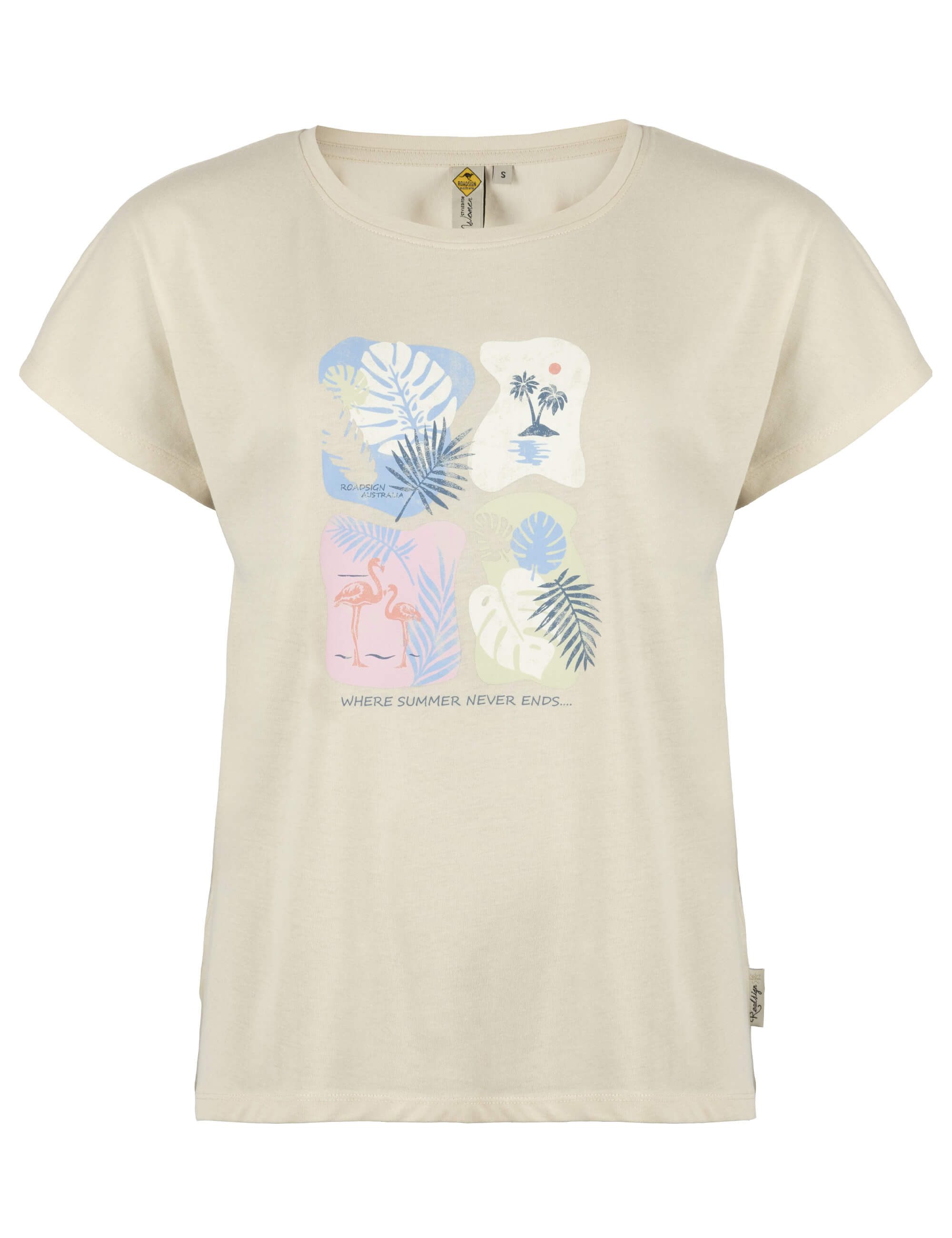 ROADSIGN australia T-Shirt Ocean Print (1, 1-tlg., 1) mit modernem Allover-Print, angenehme Baumwolle