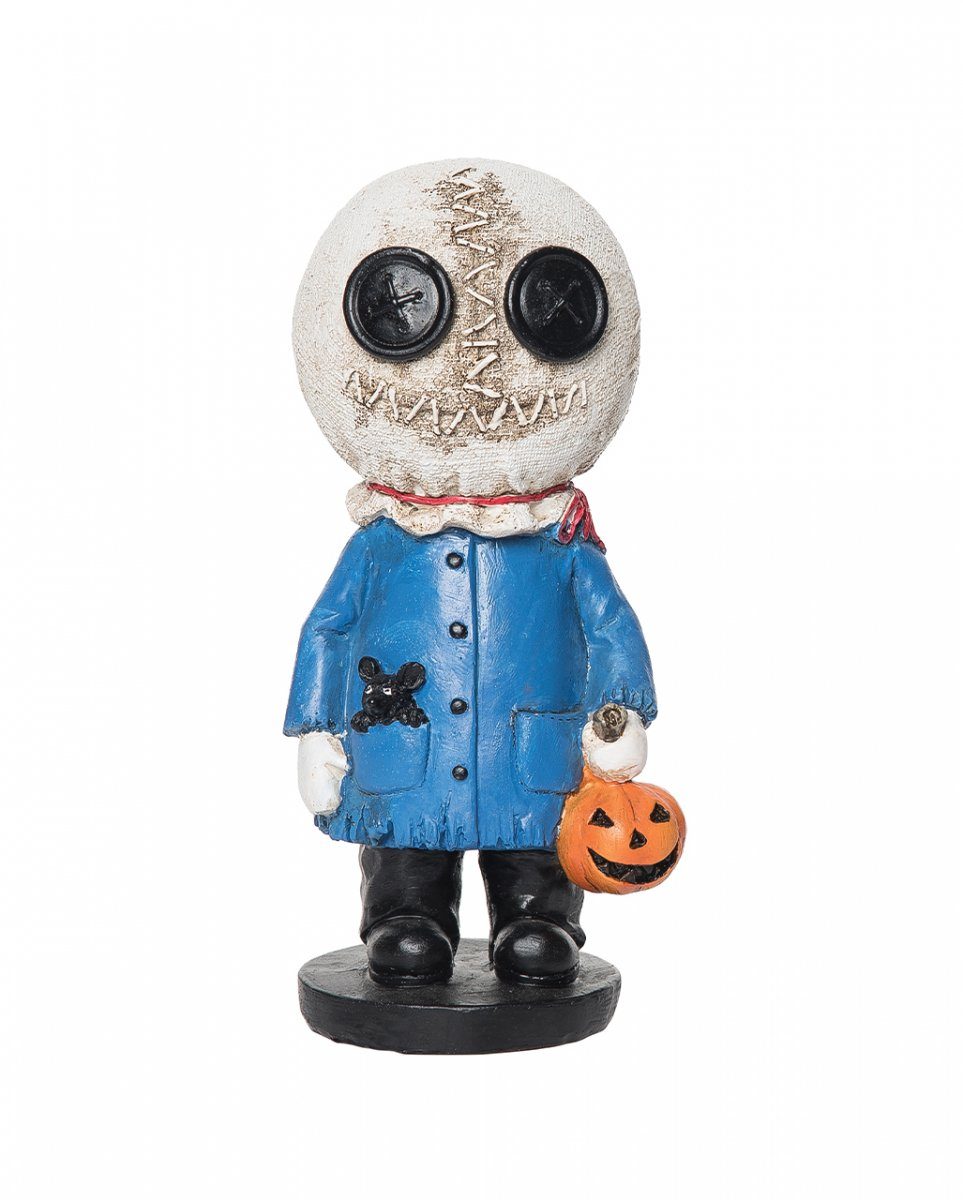 Horror-Shop Dekofigur Voodoo Püppchen Dekofigur mit Kürbis 21cm