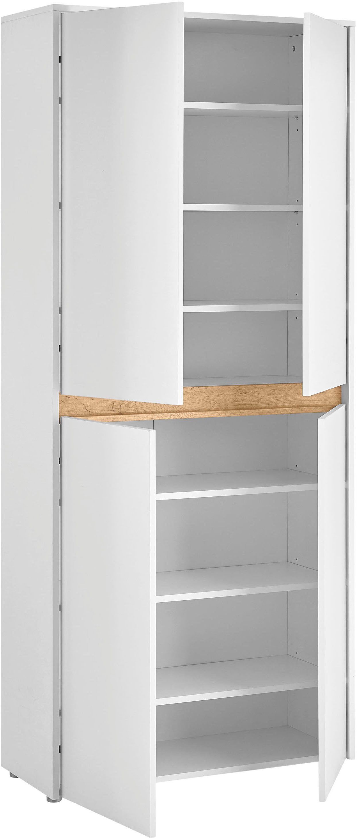 Home affaire Schuhschrank City/Giron, modernes Schuhregal, Schrank für 32 Schuhe, Schuhkommode acht Schuhfächer, viel Stauraum, 93 cm breit – Bild 4 von 5