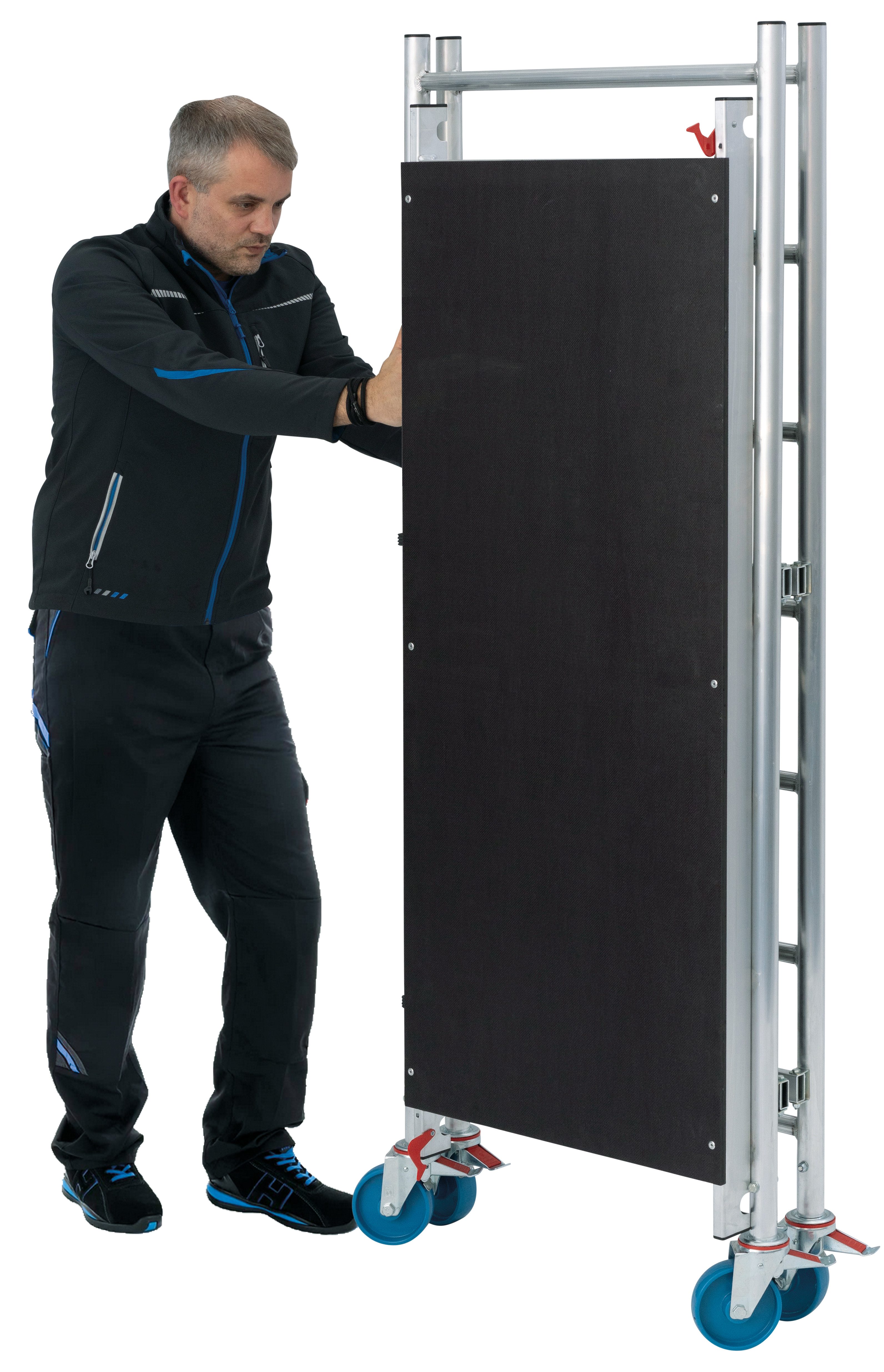 KRAUSE Folding Scaffold »MONTO« Aluminum Folding Scaffold ProTec XS, foldable, load capacity: 200 kg/m² according to DIN EN 1004-1