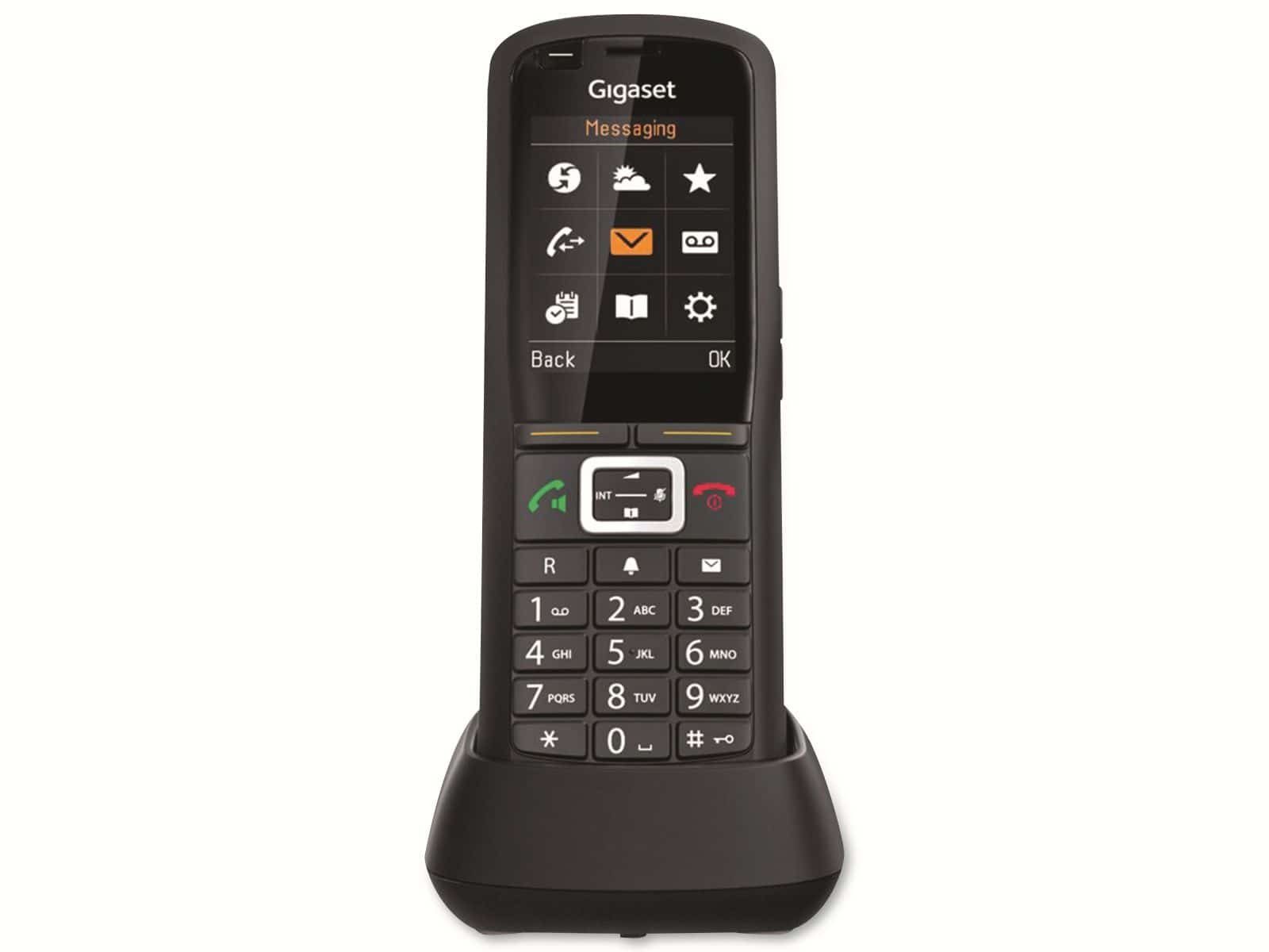 Gigaset GIGASET DECT-Telefon Telefon Pro, R700H Schnurloses schwarz
