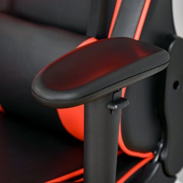 Vinsetto Schreibtischstuhl Gaming Stuhl mit Fußstütze