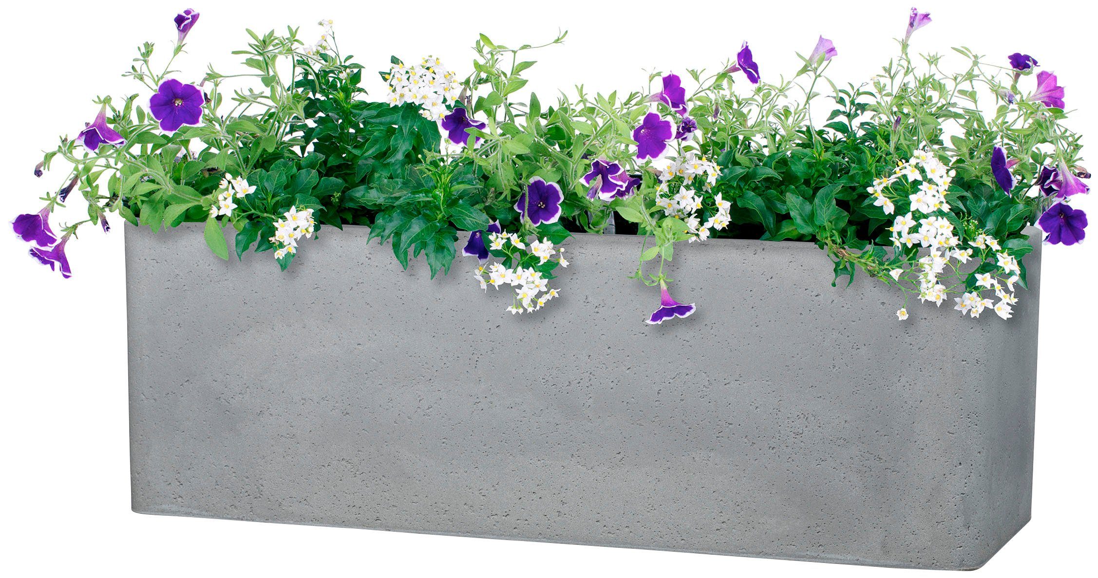 grau 80/140 ALEA Blumentopf BOX Scheurich