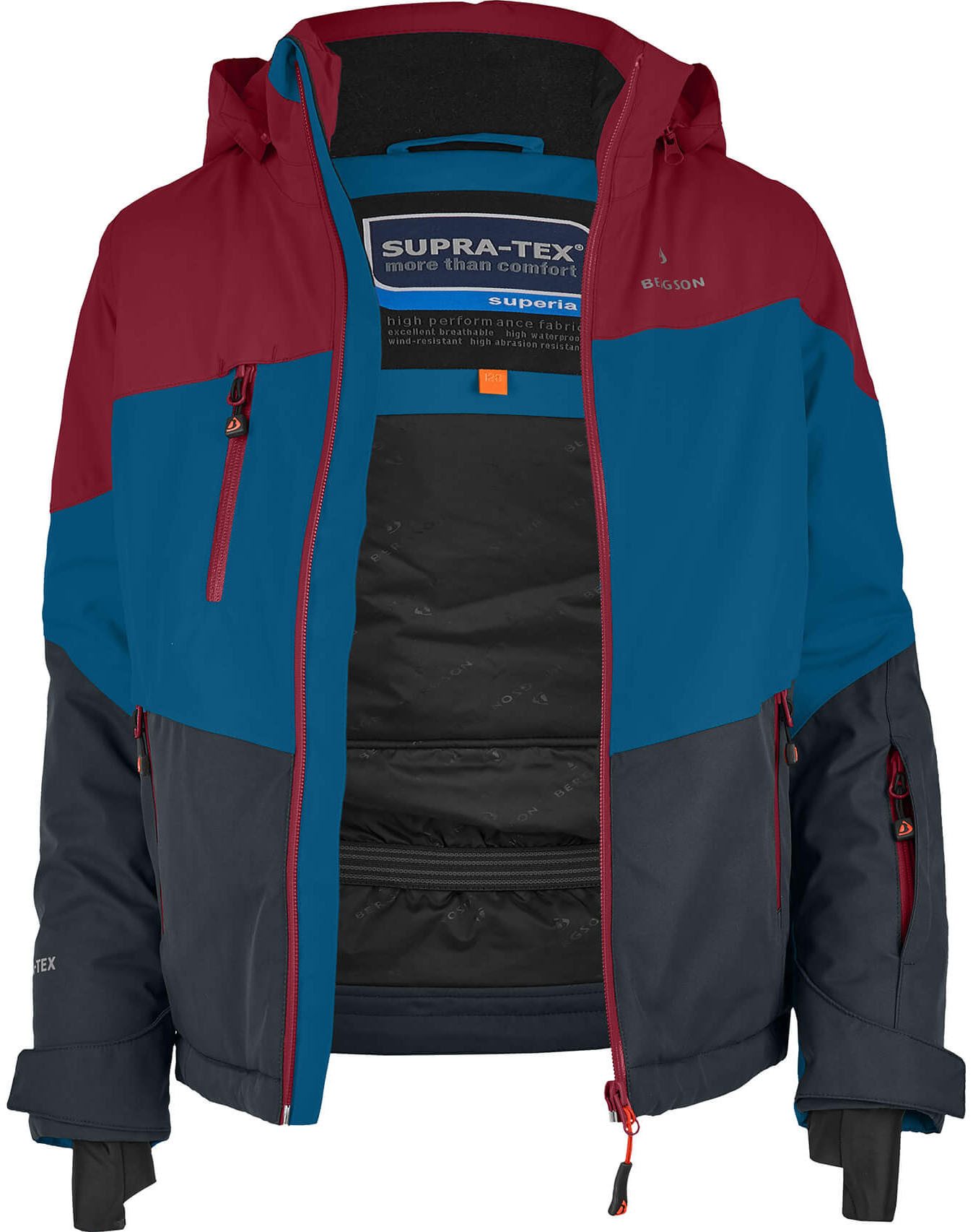 Bergson Skijacke VOLKER neo Kinder Skijacke, die perfekte Skijacke für junge Abenteurer, Normalgr
