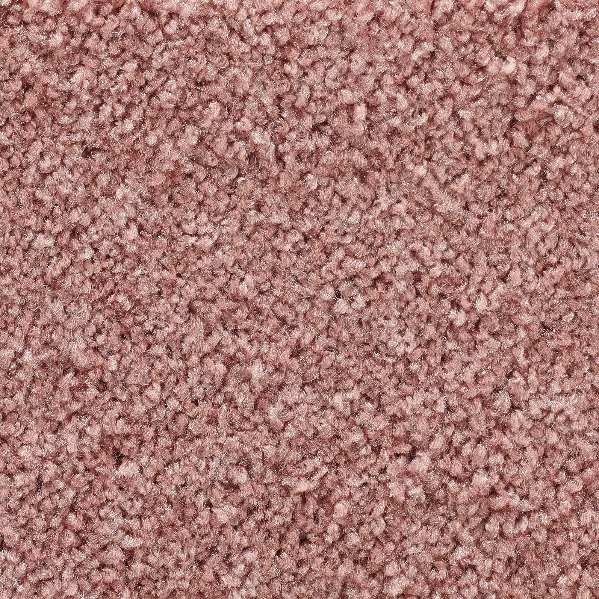 Teppichboden Veloursteppich Passion 1055, Vorwerk, rechteckig, Höhe: 7,6 mm, Wohnzimmer, Schlafzimmer, Kinderzimmer, Breite 400/500 cm dunkel rosa