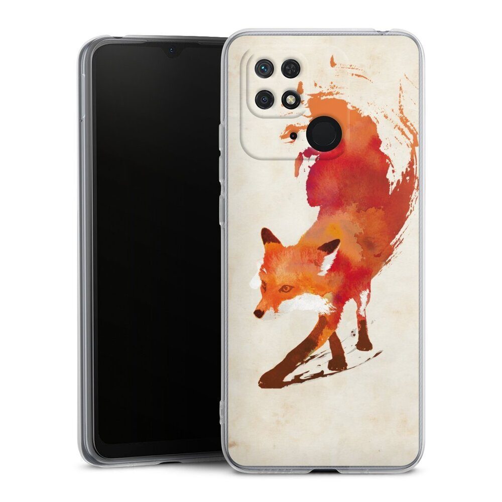 DeinDesign Handyhülle Fuchs Graphic Vulpes Vulpes, Xiaomi Redmi 10C Silikon Hülle Bumper Case Handy Schutzhülle