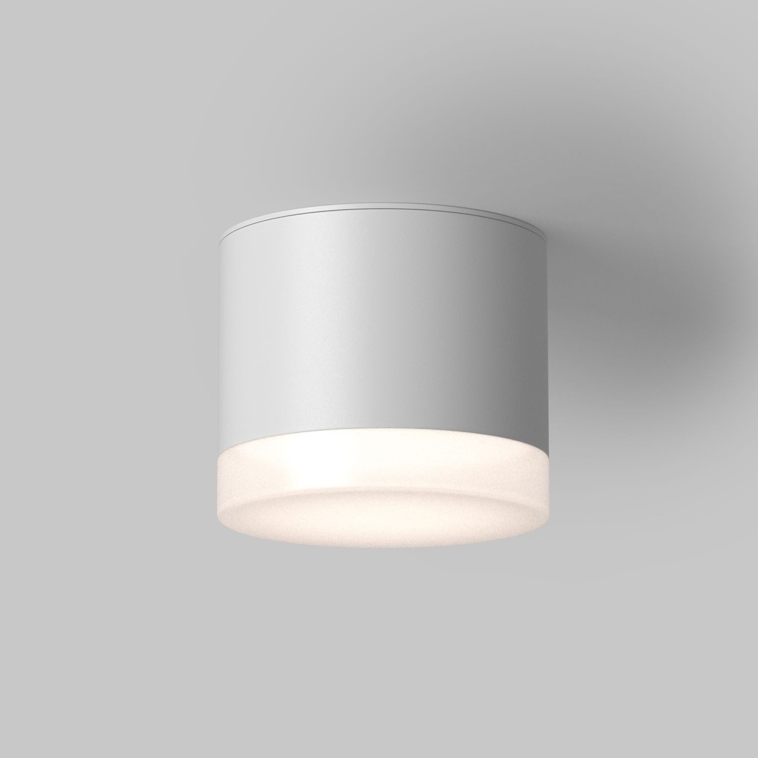 Licht-Erlebnisse Deckenleuchte KAREY, ohne Leuchtmittel, Aluminium GX53 rund D: 8,2 cm Weiß Deckenlampe