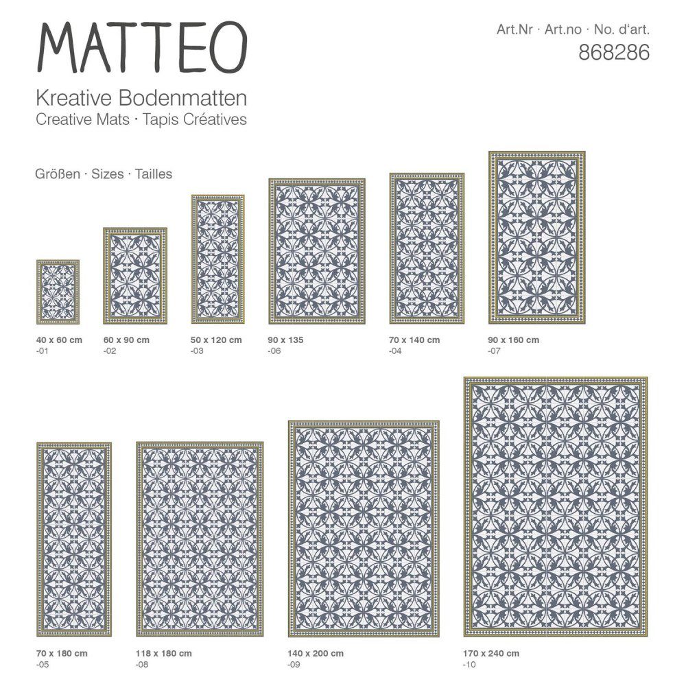 Sitheim-Europe Vinylteppich Vinyl Teppich MATTEO Fliesen, günstig online kaufen
