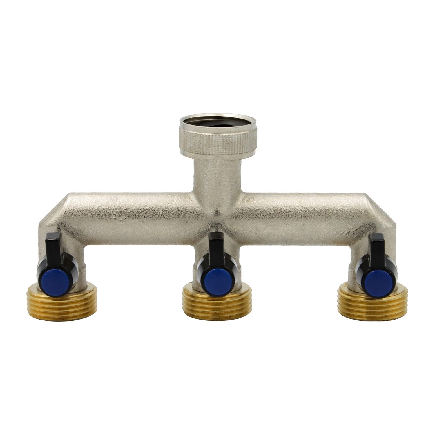 Stabilo Sanitär Gewindefitting Wasserverteiler 3-fach 1" Messing – Bild 2 von 5