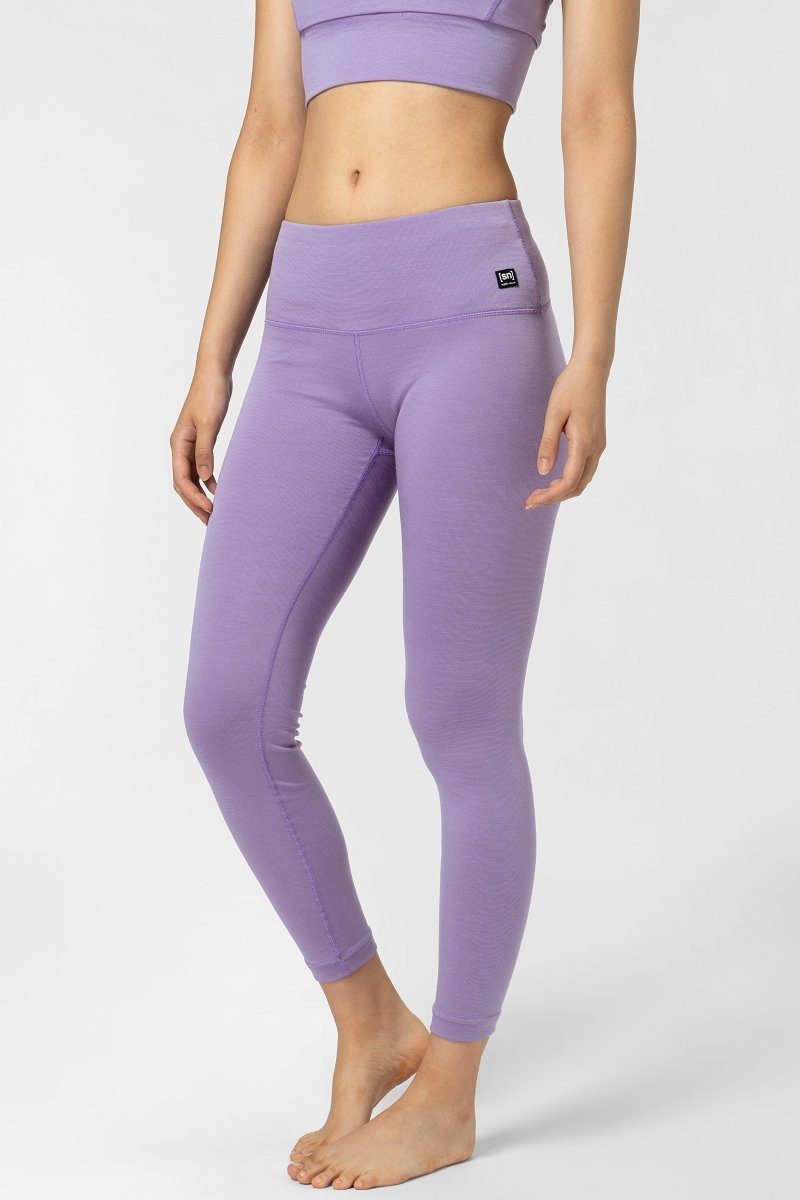 SUPER.NATURAL Funktionstights Merino Tight W SUPER TIGHTS funktioneller Merino-Materialmix Purple Haze