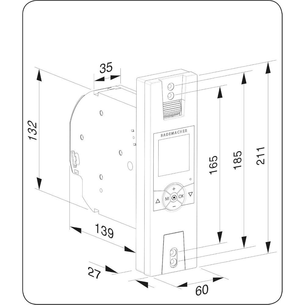 Rademacher Rollladengurt-Antrieb Rademacher Rollotron UP Comfort DuoFern 1800, uw (16234511)