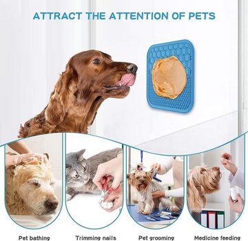 BOTC Tier-Intelligenzspielzeug Tier-Beschäftigungsspielzeug Schleckmatte für Hunde Hundeleckmatte, Leckmatte Hund mit Silikonspateln - 3-teilige Leckmatte