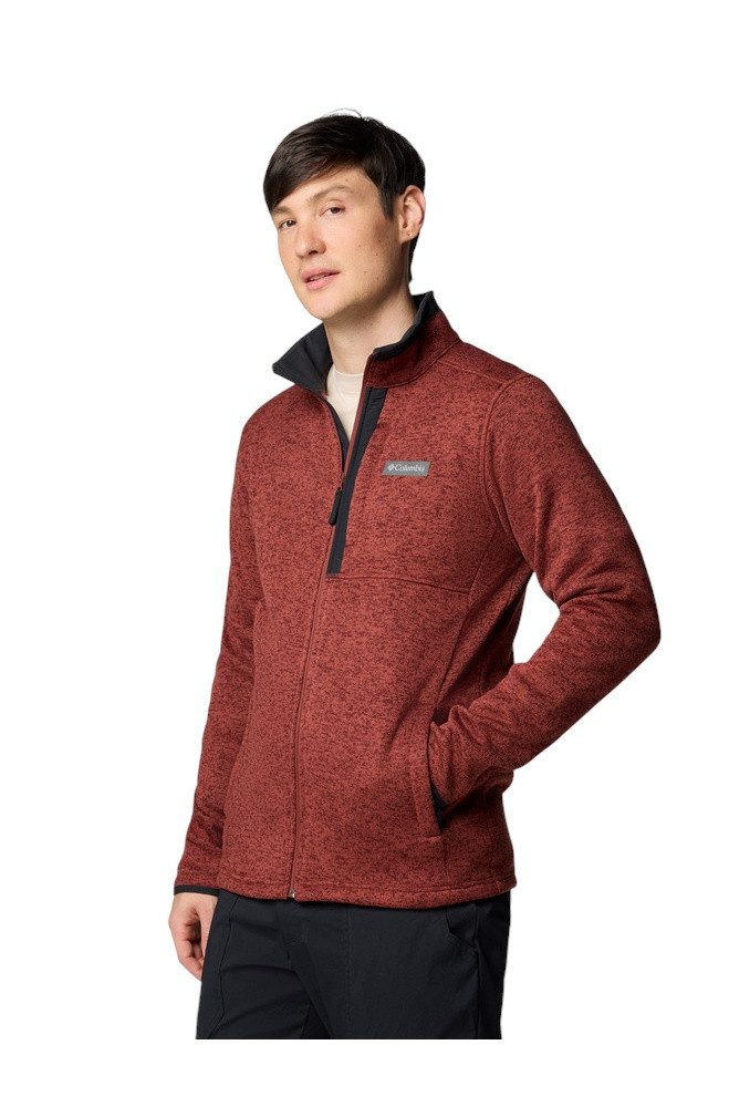 Columbia Fleecejacke Sweater Weather Full Zip 2.0 (warm, weiches Material) rot Herren