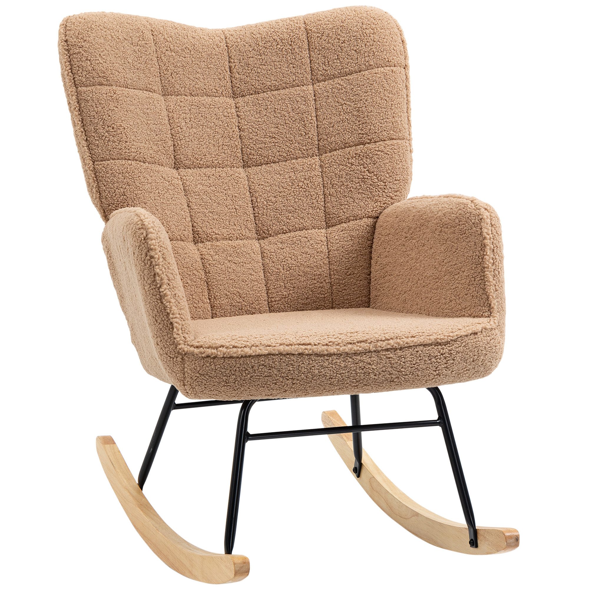 furnicato Schaukelstuhl Retro Massivholz Sessel Relaxsessel 98x71x101 (1 St)