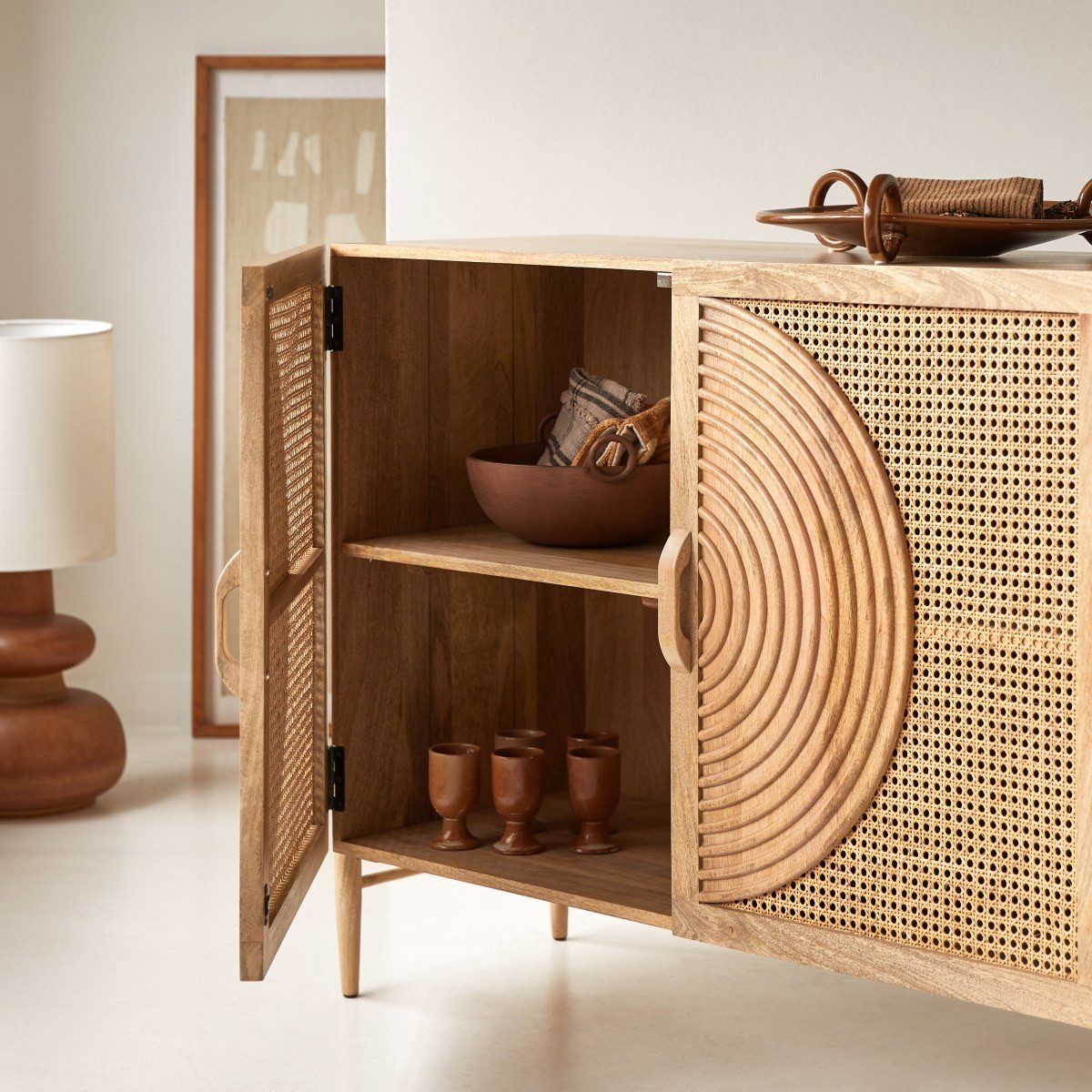 Tikamoon Sideboard Sina Sideboard aus massivem günstig online kaufen