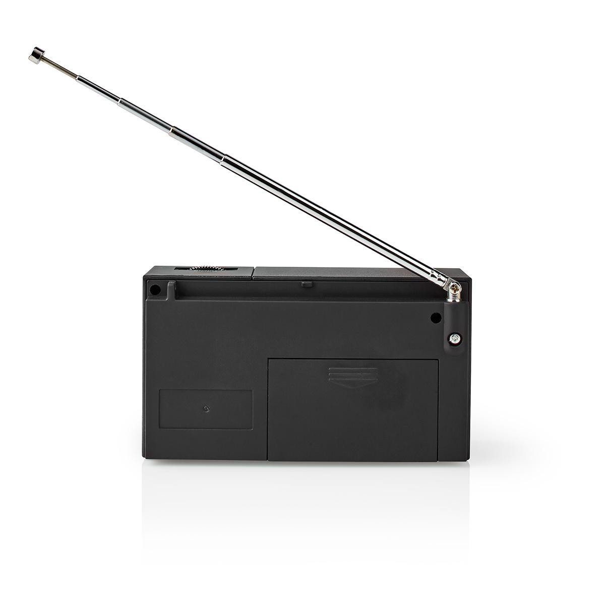 Nedis RDFM1200BK Radio (Tragbares Radio, 0.5 W, AM/FM-Radioempfang, analoge Abstimmung, Kopfhörerwiedergabe) – Bild 3 von 5