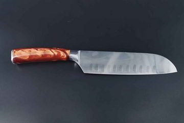 Muxel Kochmesser Santoku Damast Allzweckmesser 7 inch für den Profi und Hobbykoch