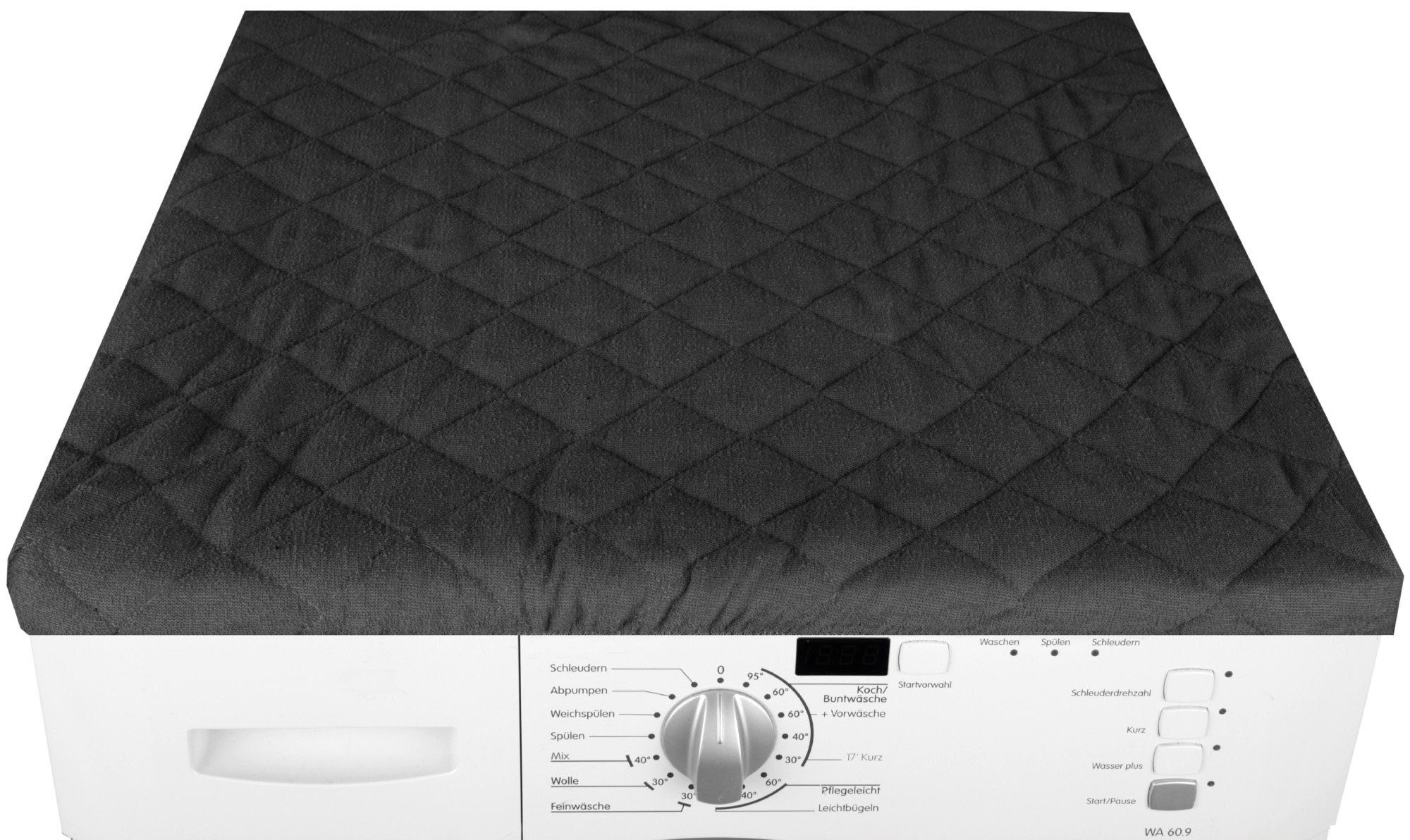 Bestlivings Waschmaschinenbezug 60x60cm aus Baumwolle/Polyester, mit Gummizug, Frottee-Steppung, maschinenwaschbar & trocknergeeignet