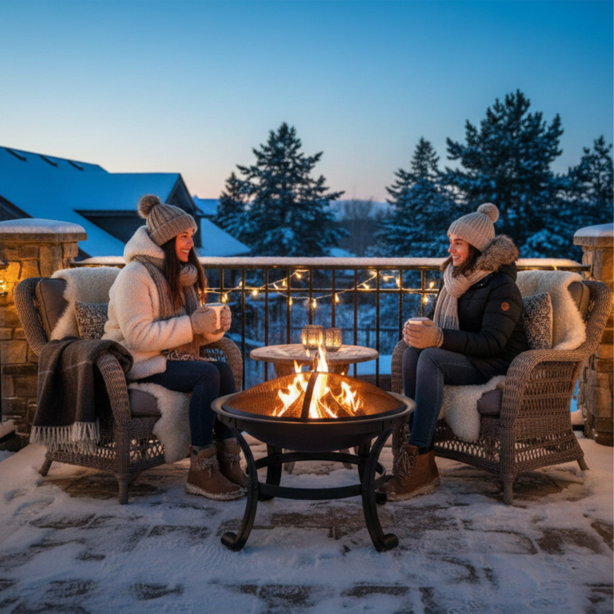 relaxdays Feuerschale mit Grillrost