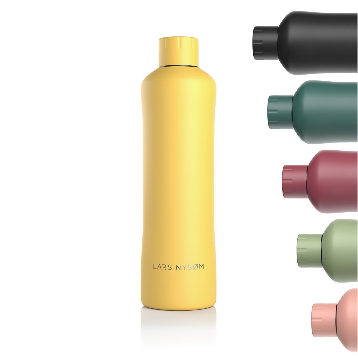 BPA-Freie NYSØM Mustard Kohlensäure Thermosflasche Bølge, Spicy geeignet Isolierflasche LARS