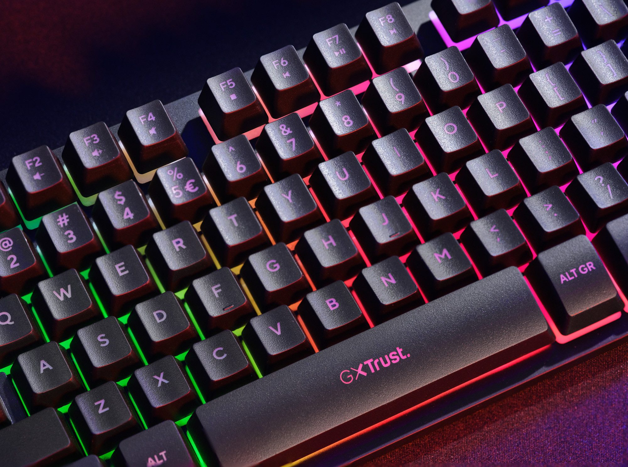 Trust GXT833 THADO Gaming Tastatur mit TKL-Beleuchtung Gaming-Tastatur