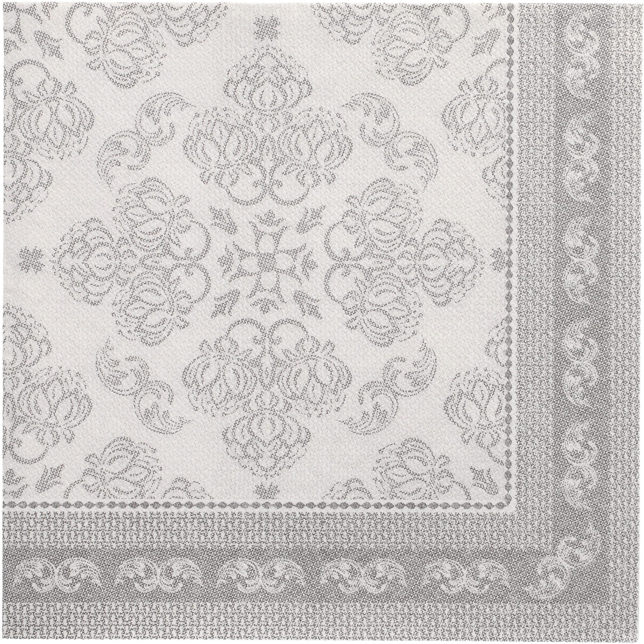 PAPSTAR Papierserviette, Servietten stoffähnlich 40x40cm Royal Collection 50 Stück Grau