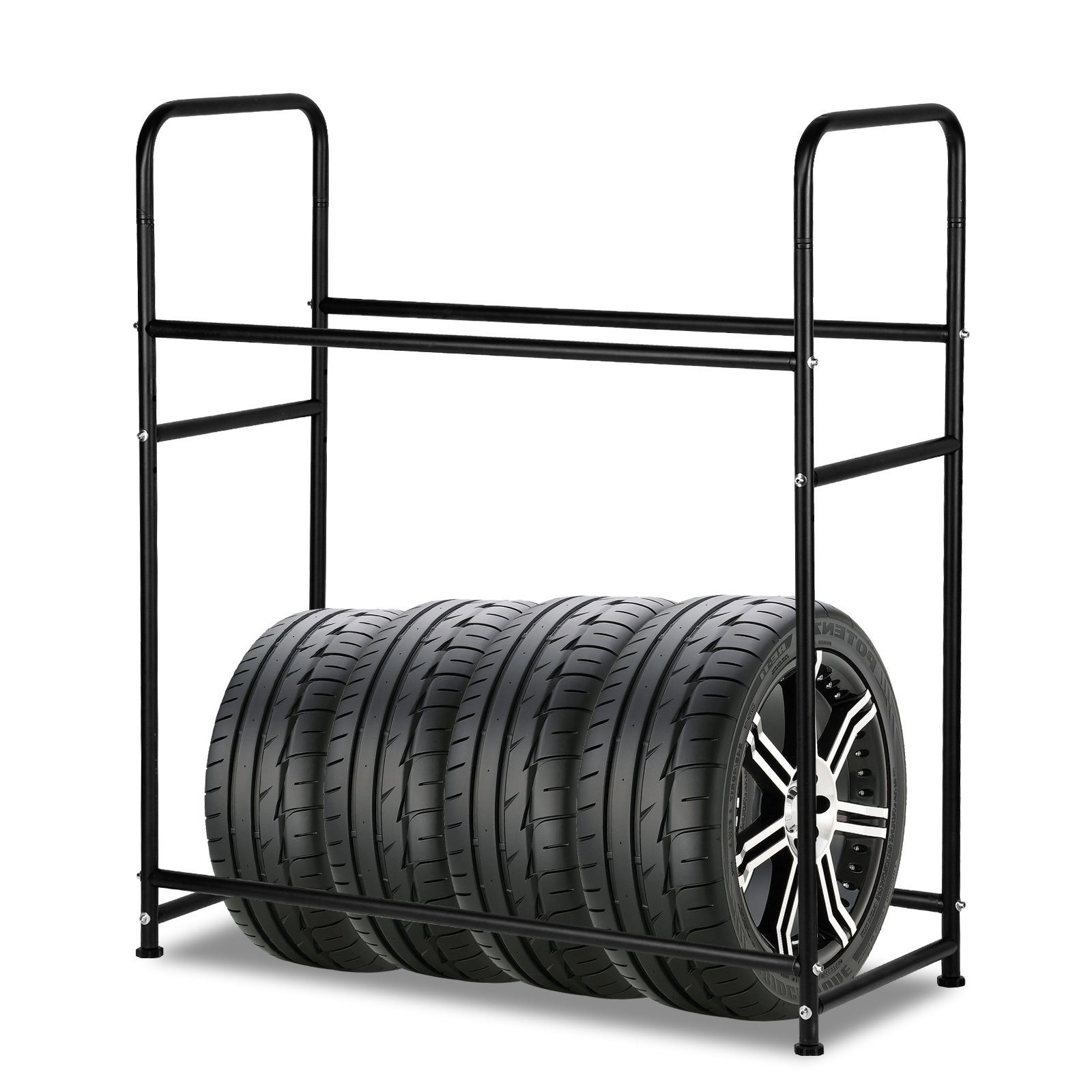 Metallrega Lospitch Garage TolleTour 107×46×117cm, Reifenständer Werkstattregal für Reifen Reifenregal Drive Keller 8 Regal Werkstatt Lagerregal