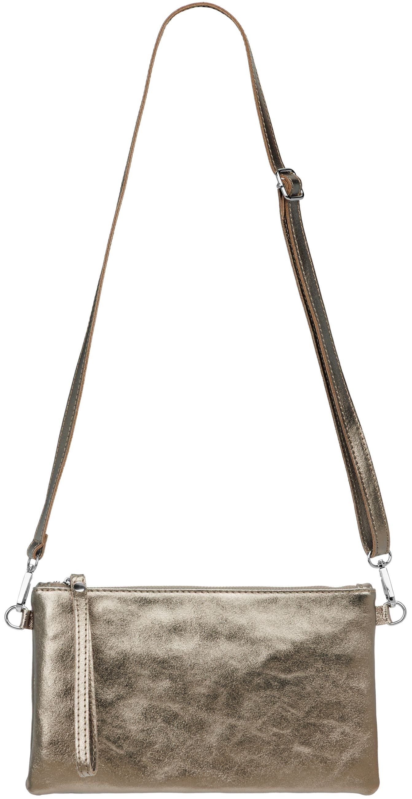 Caspar Clutch Leder Abendtasche Damen Umhängetasche - CLASSIC LINE - Modell günstig online kaufen